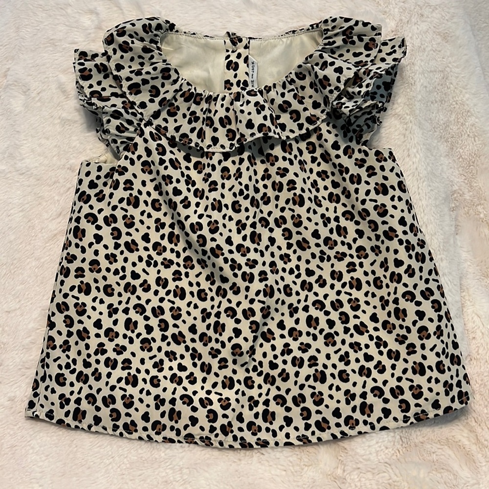 Janie and Jack Girl’s Leopard Print Top